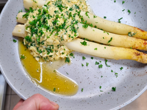 asperges a la flamande